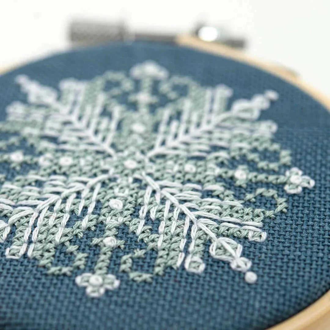 Mini Snowflake Ornaments - Cross Stitch Pattern