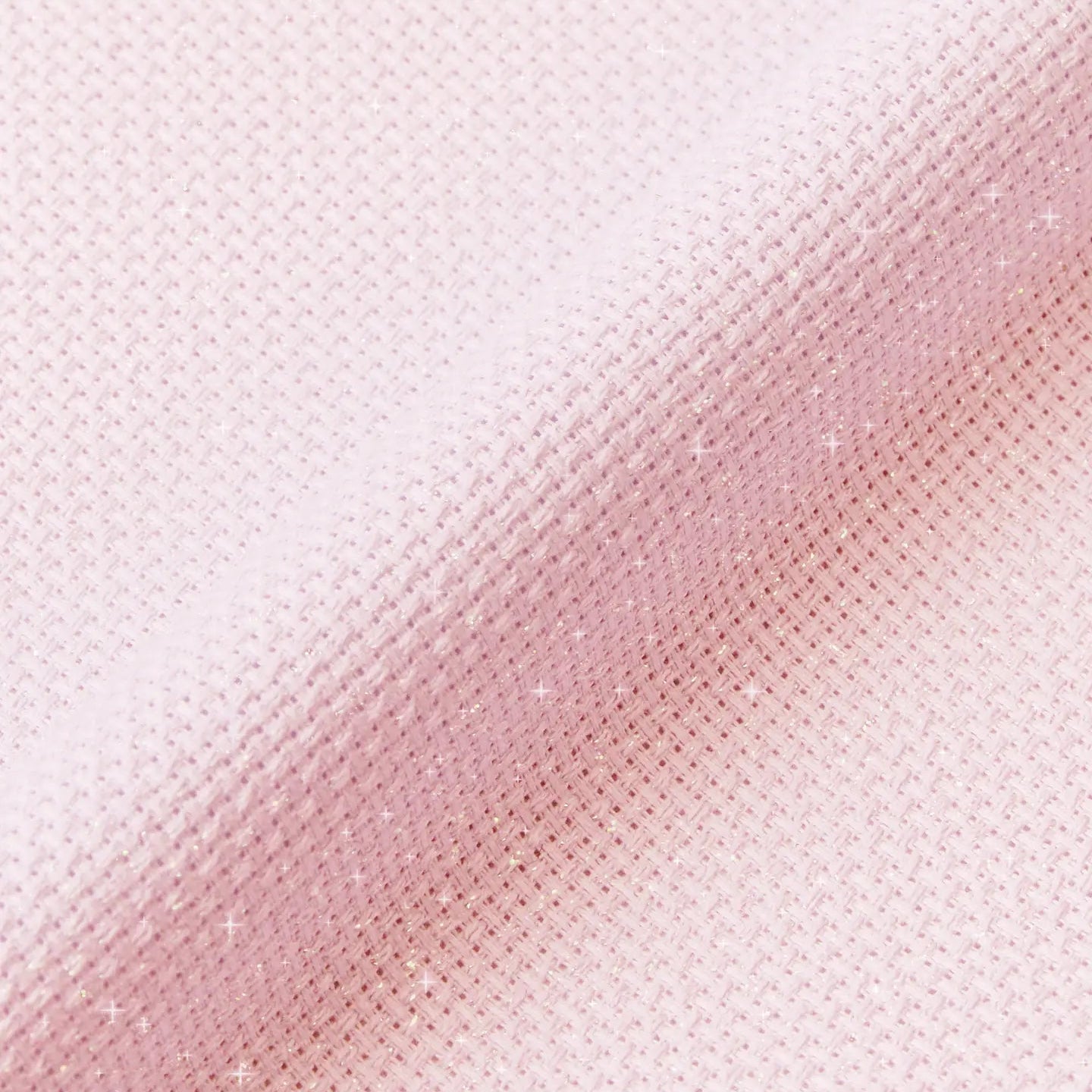 Charles Craft 14 Count Pink Iridescent Aida Fabric - 15x18"