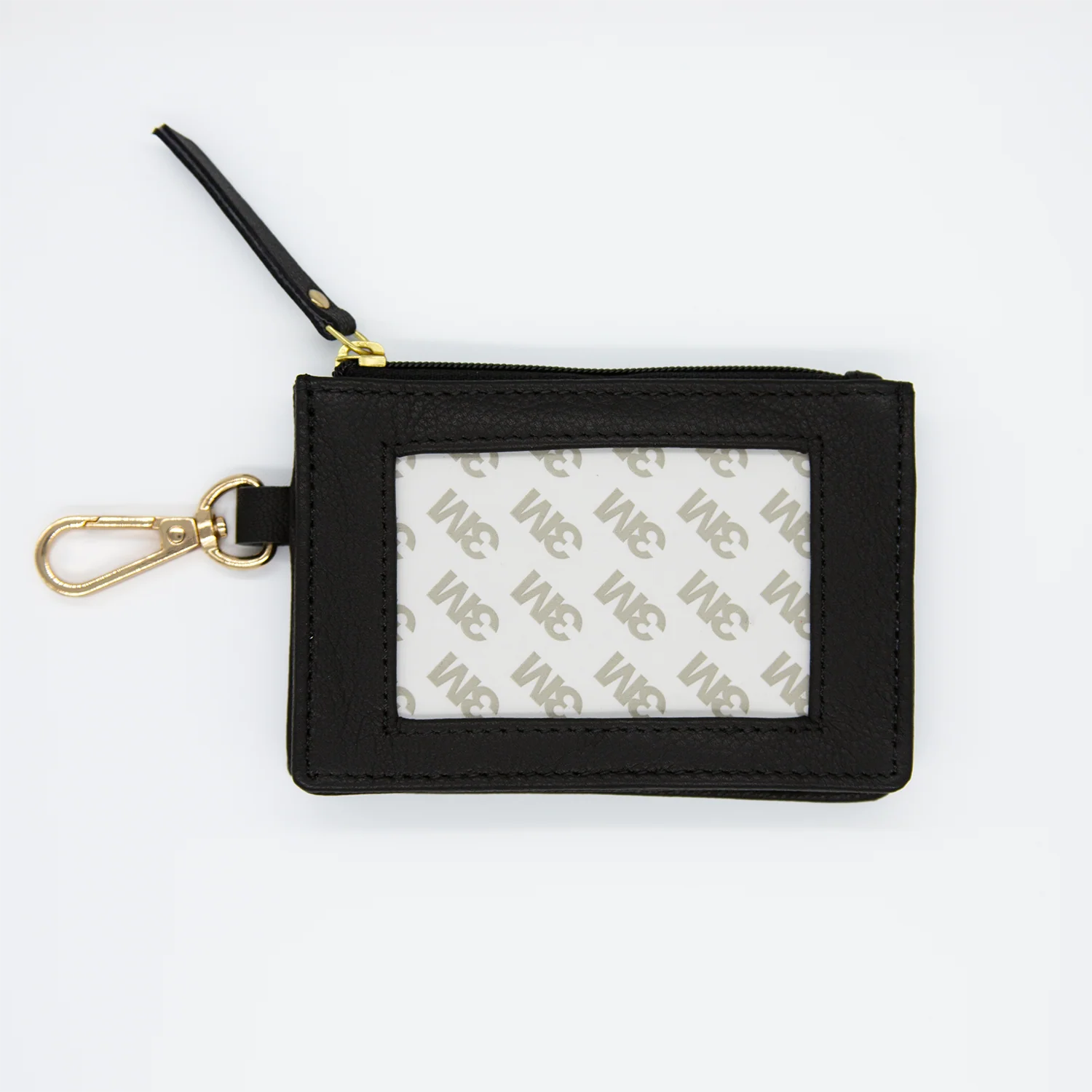 Black Self-Finishing Zip Coin Holder